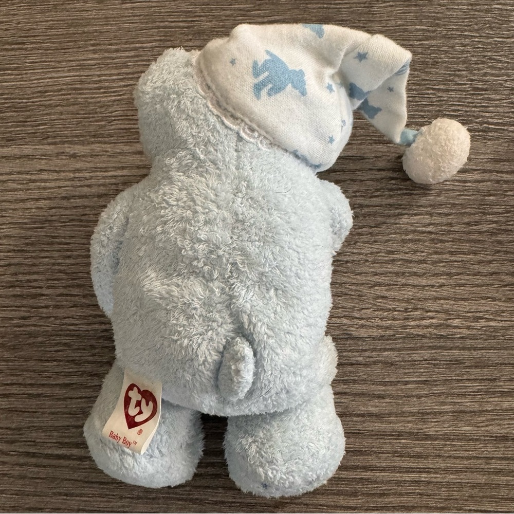 TY Beanie BABY BOY the Bear with PJ hat & Pillow 6.5”  2006 - Picture 7 of 9